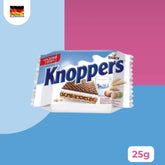Waffer Recheado com creme de Leite e Creme de Avelã - Knoppers 25g