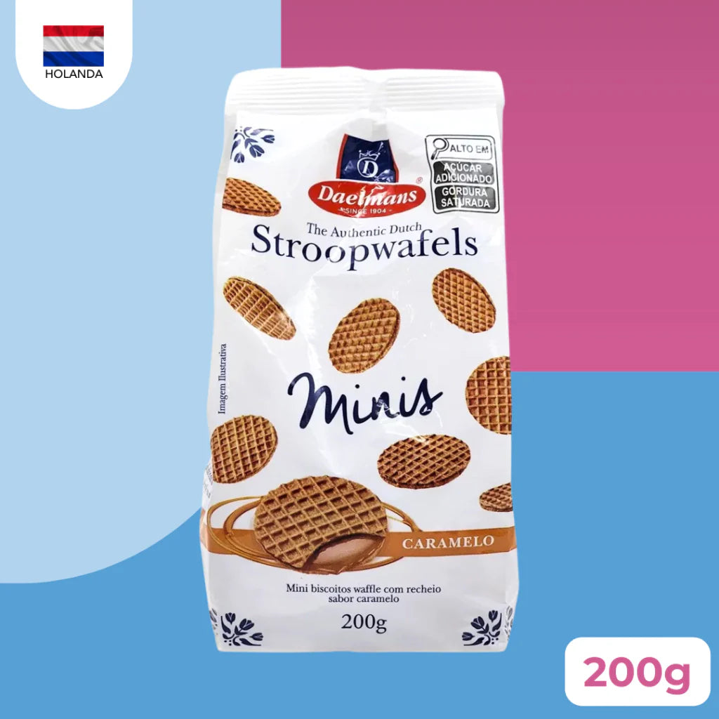 Mini Stroopwafel com Caramelo - 200g