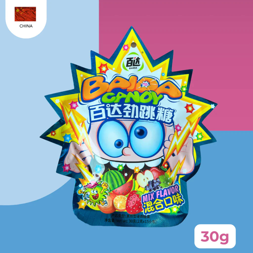 Bala Explosiva Sabor Misto - Rock Roll Popping 30g