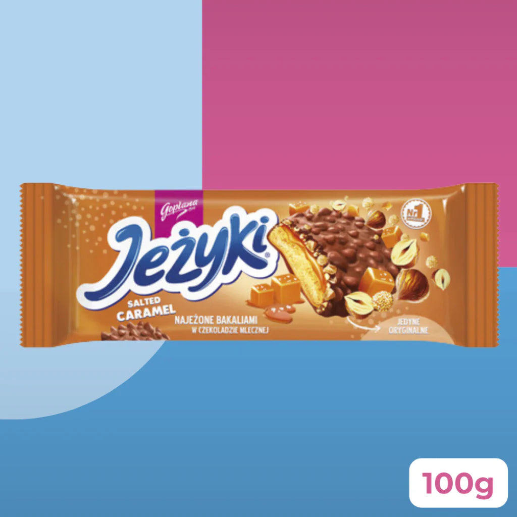 Biscoito Polonês Goplana Jezyki Caramelo Salgado - 140g