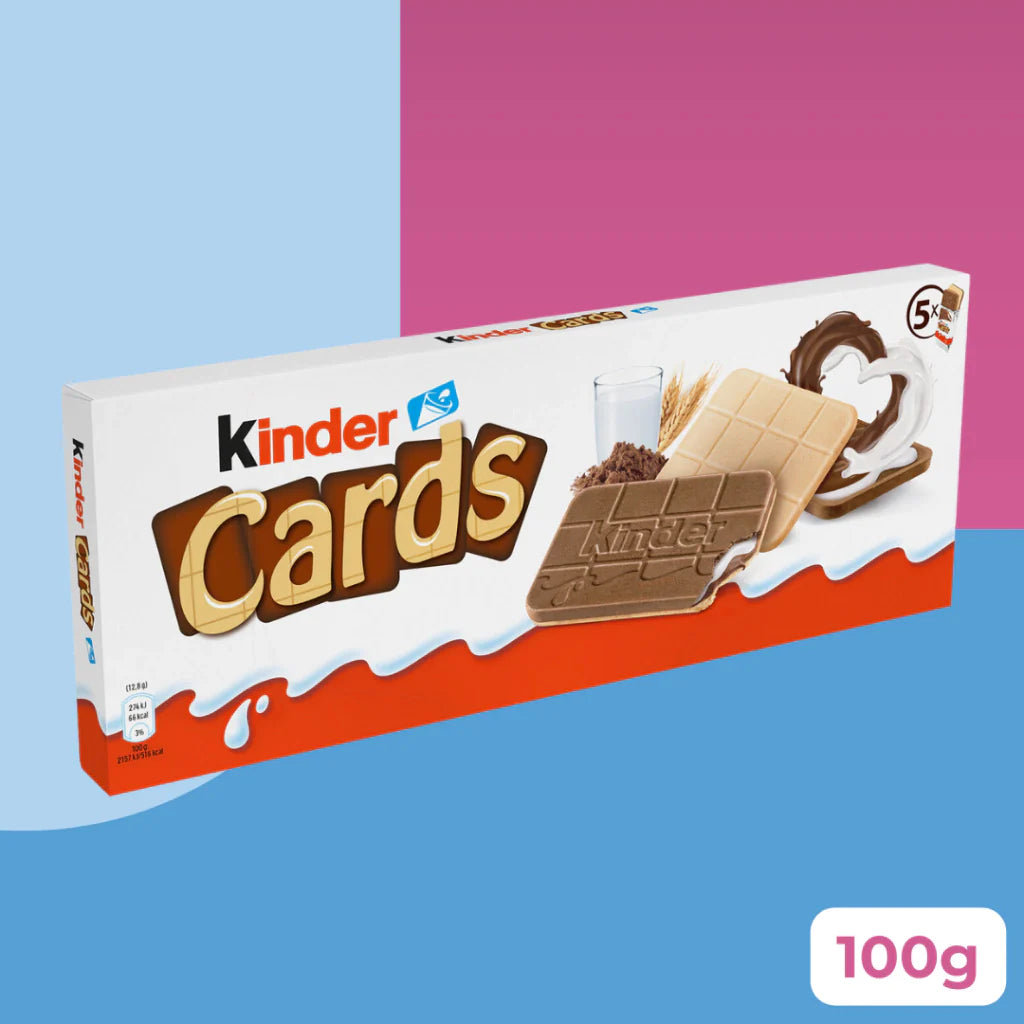 Kinder Cards 100g - Caixa com 05 Unidades